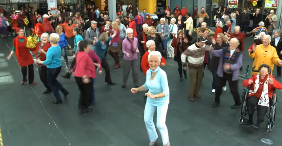 The World’s Oldest Flash Mob!