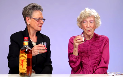 Grandmas Taste Fireball Whiskey For First Time!